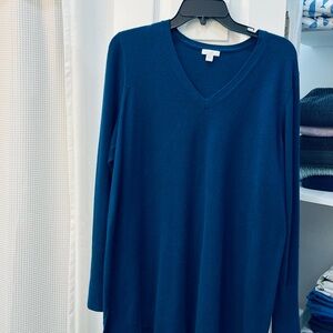 J. Jill Deep Blue Knit Top